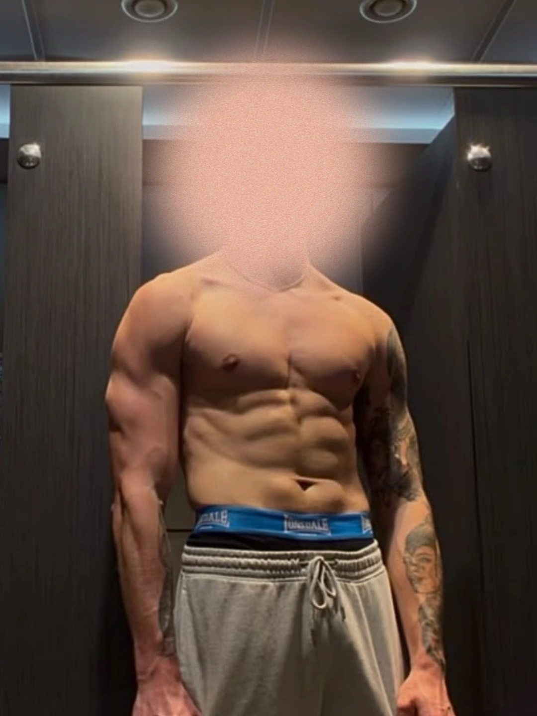 The same client photographed after the programme