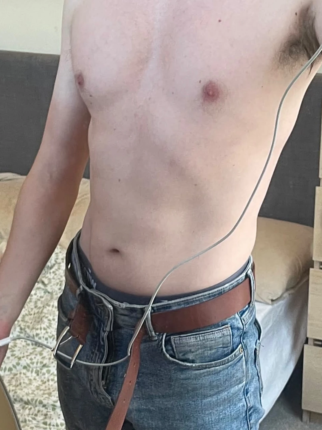 The same client photographed after the programme